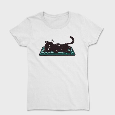 Keyboard Kitty, Women's T-Shirt