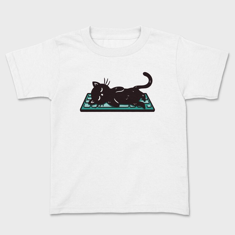 Keyboard Kitty, Kids' T-Shirt