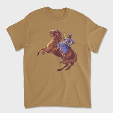 King and Horse Painting, Unisex Men's T-Shirt