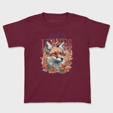 Детска Тениска, King of Leaves Fox