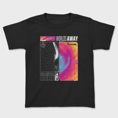 Galaxy Worlds Away, Kids' T-Shirt