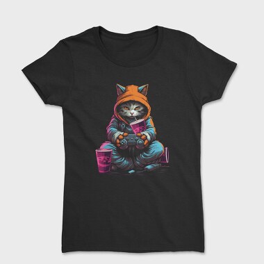 Gamer Cat, Women's T-Shirt