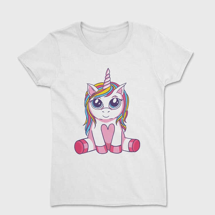 Big Eyes Unicorn, Women's T-Shirt