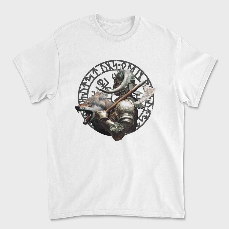 Viking Wolf, Unisex Men's T-Shirt