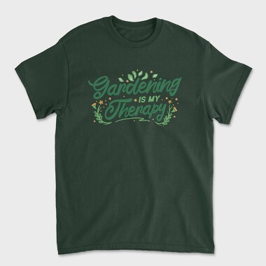 Gardening Therapy, Unisex Men's T-Shirt