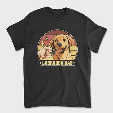 Labrador Dad Retro, Unisex Men's T-Shirt