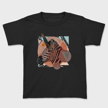 Geometric Zebra, Kids' T-Shirt
