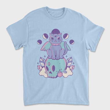 Unisex Men's T-Shirt, Pastel Goth Cat