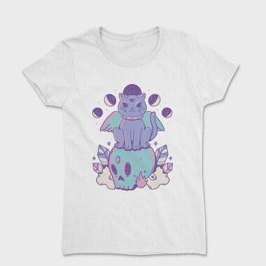 Pastel Goth Cat, Дамска Тениска