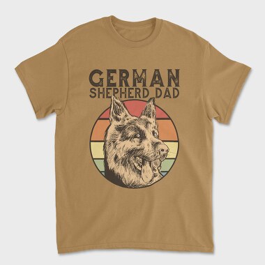 German Shepherd Dad, Unisex Men's T-Shirt