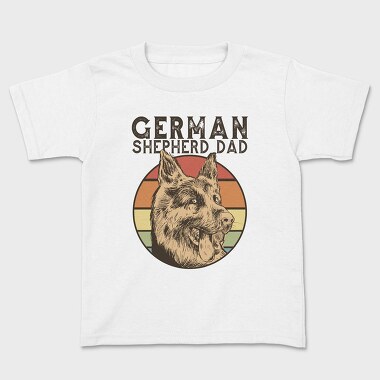 German Shepherd Dad, Kids' T-Shirt