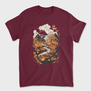 Landscape Autumn, Unisex Men's T-Shirt