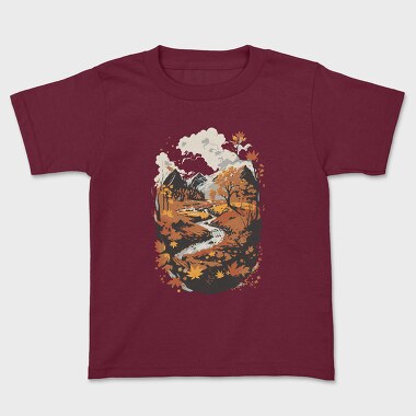 Landscape Autumn, Kids' T-Shirt