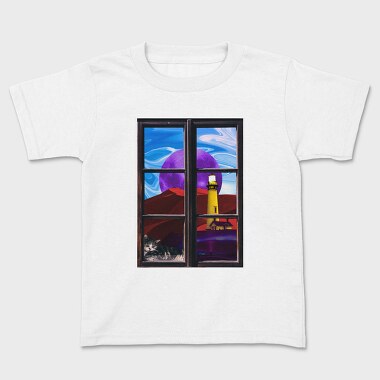Landscape Window, Kids' T-Shirt
