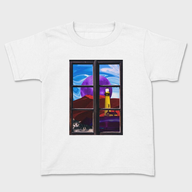 Landscape Window, Kids' T-Shirt
