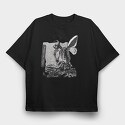 Patched Flamingo Portrait, Unisex Men's T-Shirt