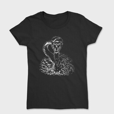 Patched Flamingo Portrait, Women's T-Shirt