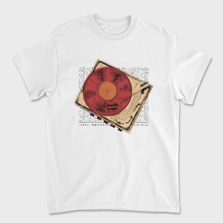 Vintage Turntable, Unisex Men's T-Shirt