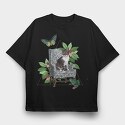 Skull Gold Leaves, Unisex Men's T-Shirt