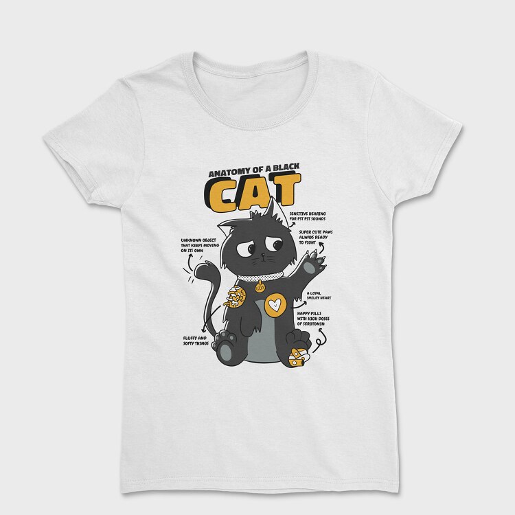 Black Cat Anatomy, Дамска Тениска