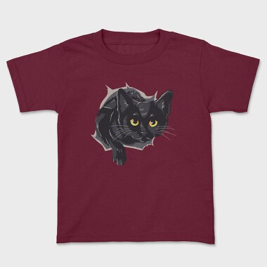 Black Cat Box, Kids' T-Shirt