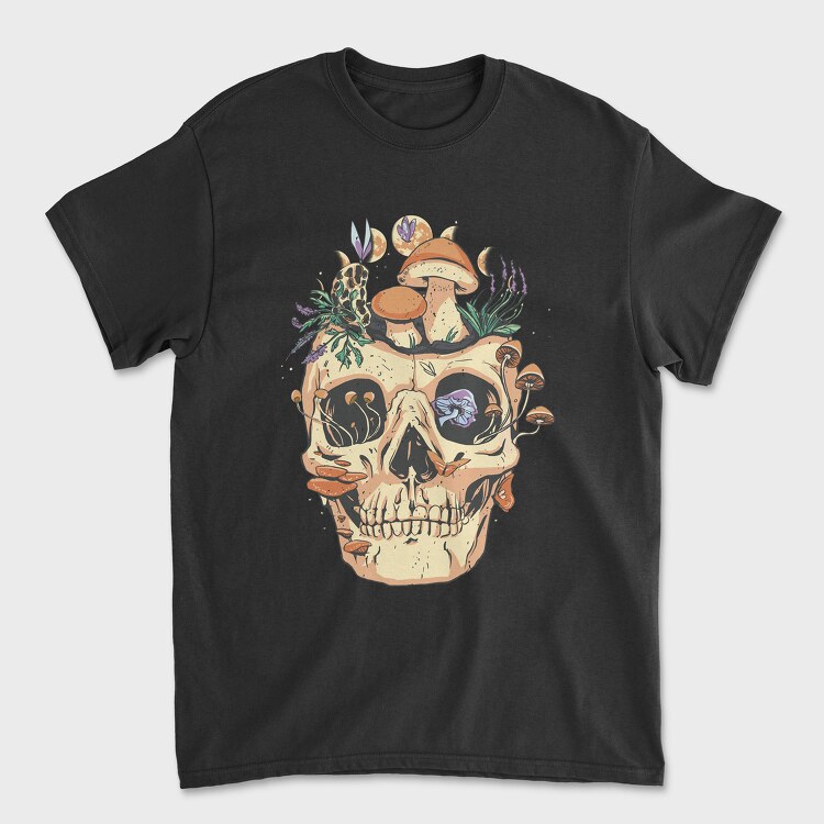 Skull Mushrooms Goblin, Унисекс Мъжка Тениска