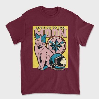 Lets Go to the Moon, Unisex Men's T-Shirt