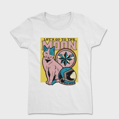 Lets Go to the Moon, Women's T-Shirt