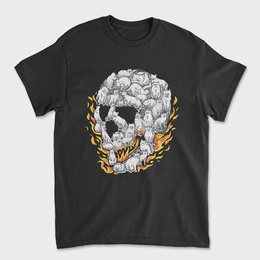 Skull of Cats, Unisex Men's T-Shirt
