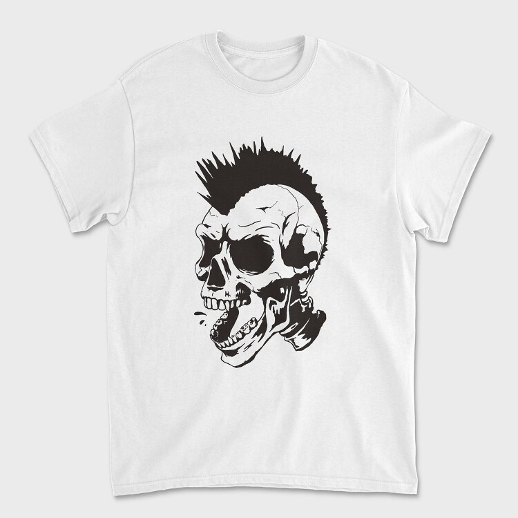 Skull Punk Mohawk, Unisex Men's T-Shirt