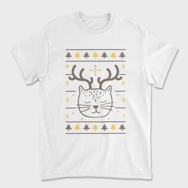 Cut Cat Ugly Sweater, Унисекс Мъжка Тениска