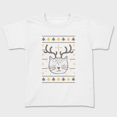 Cut Cat Ugly Sweater, Kids' T-Shirt