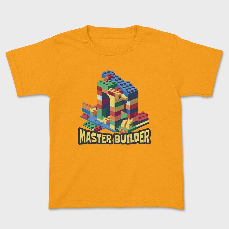 Blocks Builder Master, Kids' T-Shirt
