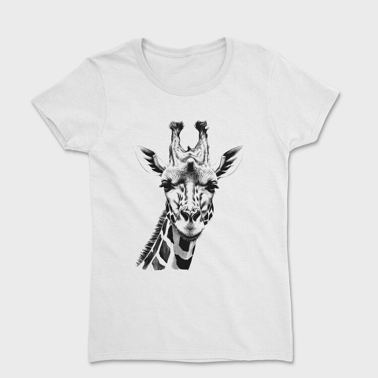 Giraffed Black and White, Women's T-Shirt