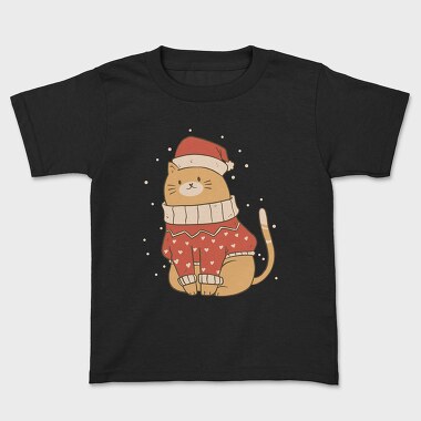 Cute Cat Christmas, Kids' T-Shirt
