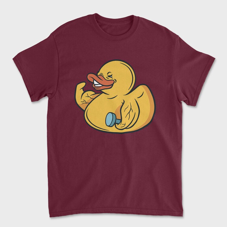 Bodybuilder Duck, Unisex Men's T-Shirt