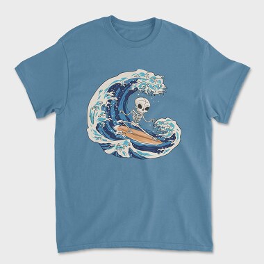 Skull Surfing, Unisex Men's T-Shirt
