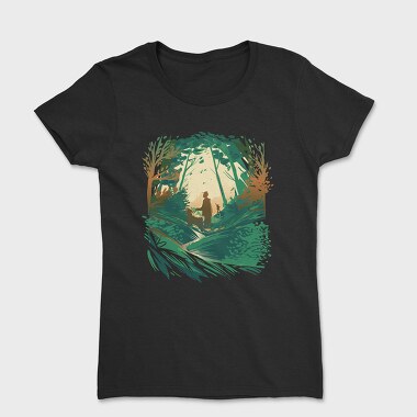 Walk Woods Dog, Women's T-Shirt