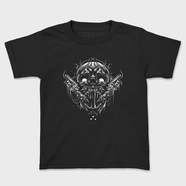 Skull Tattoo Machine, Kids' T-Shirt