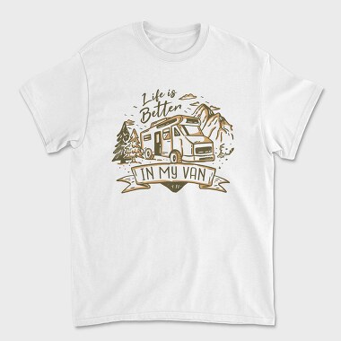 Life Is Better in My Van, Unisex Men's T-Shirt