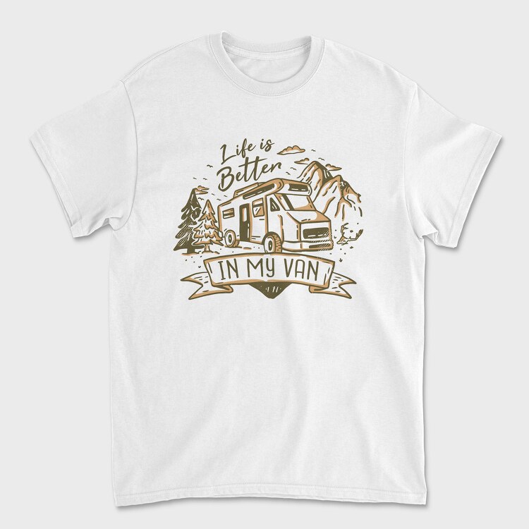 Life Is Better in My Van, Unisex Men's T-Shirt