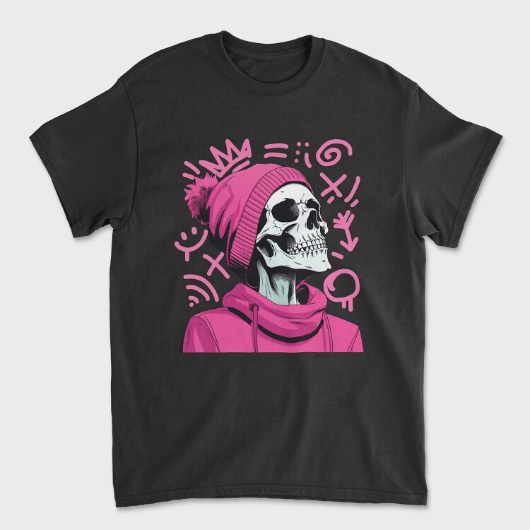 Girlie Skeleton, Унисекс Мъжка Тениска