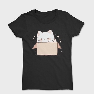 Cute Little Cat Box, Women's T-Shirt