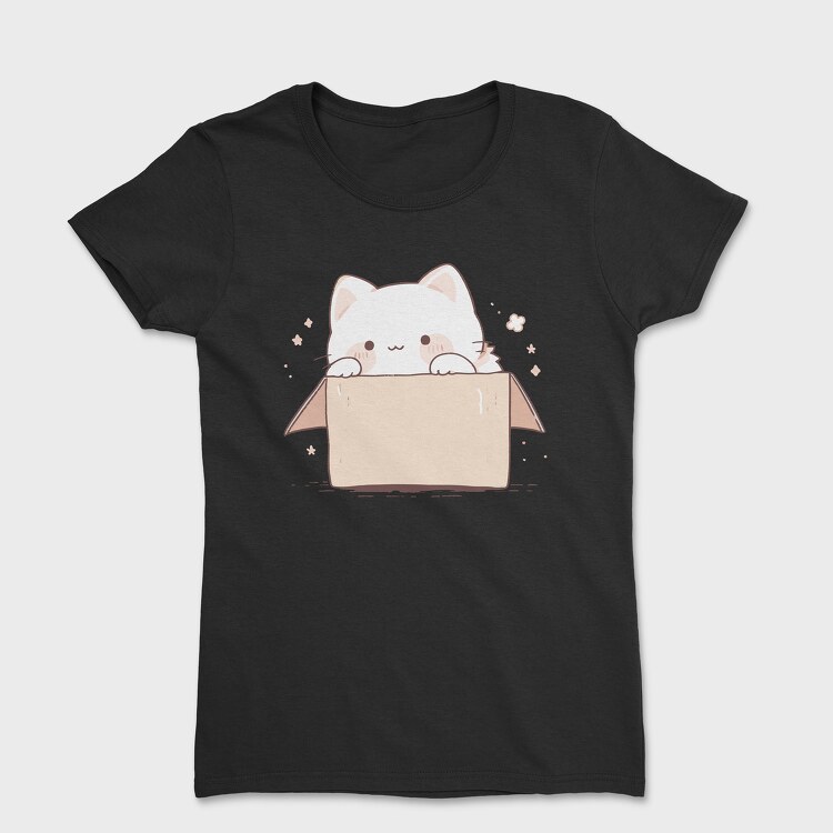 Cute Little Cat Box, Women's T-Shirt