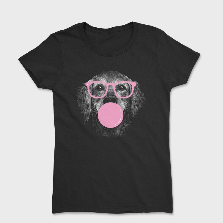 Golden Dog Glasses, Women's T-Shirt