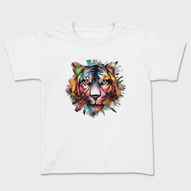 Watercolor Tiger, Kids' T-Shirt