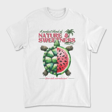 Watermelon Turtle, Unisex Men's T-Shirt