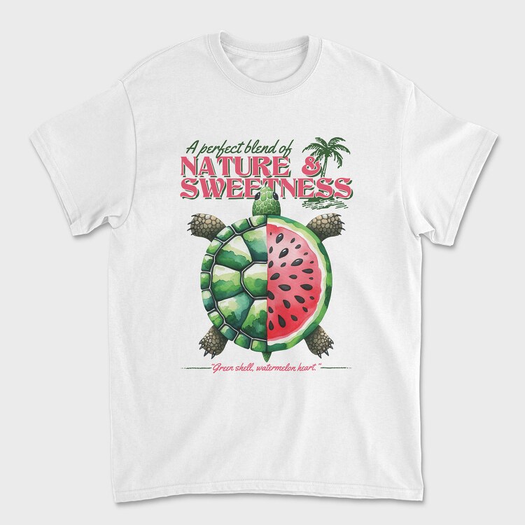Watermelon Turtle, Unisex Men's T-Shirt