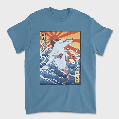 Wave Possum Japanese, Unisex Men's T-Shirt