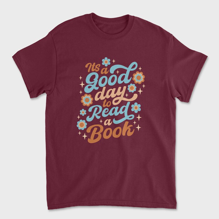 Good Day Book, Unisex Men's T-Shirt